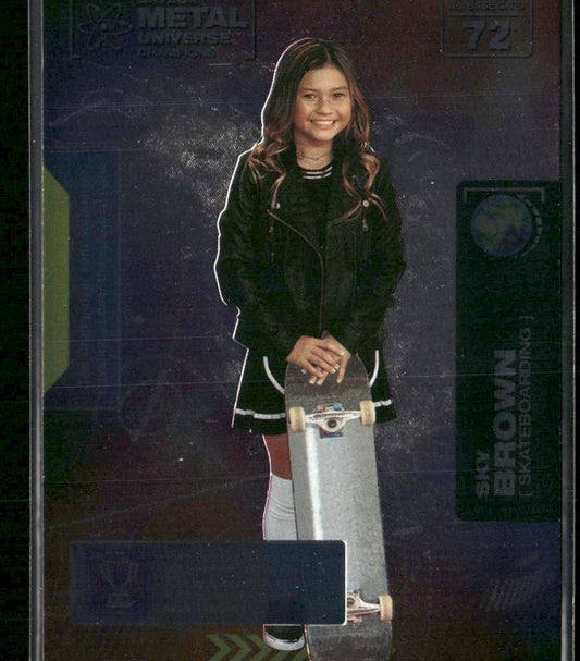 Sky Brown 2021 SkyBox Metal Universe Champions Copper #72 RC