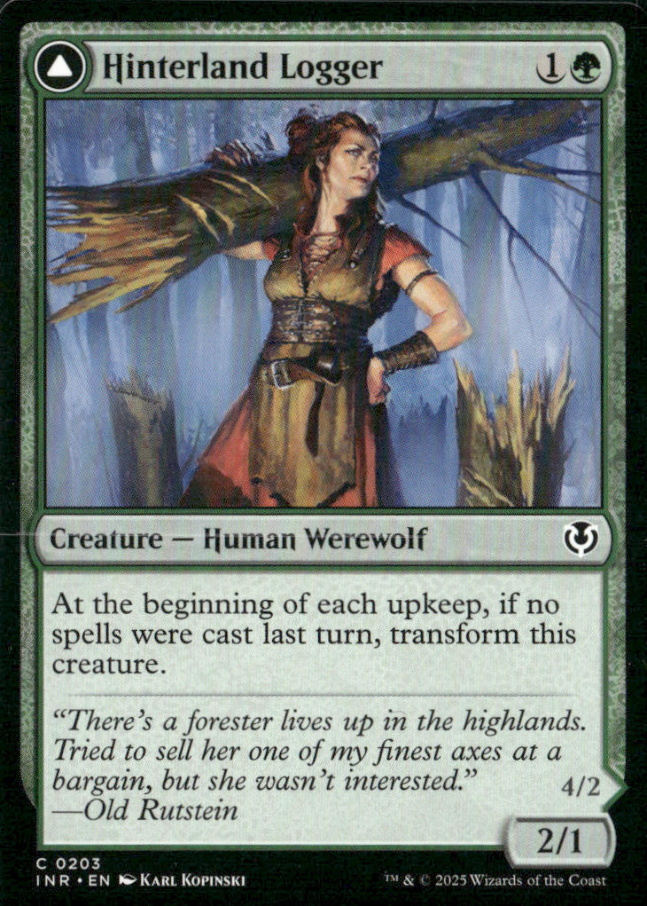 Hinterland Logger Innistrad Remastered #203 Common