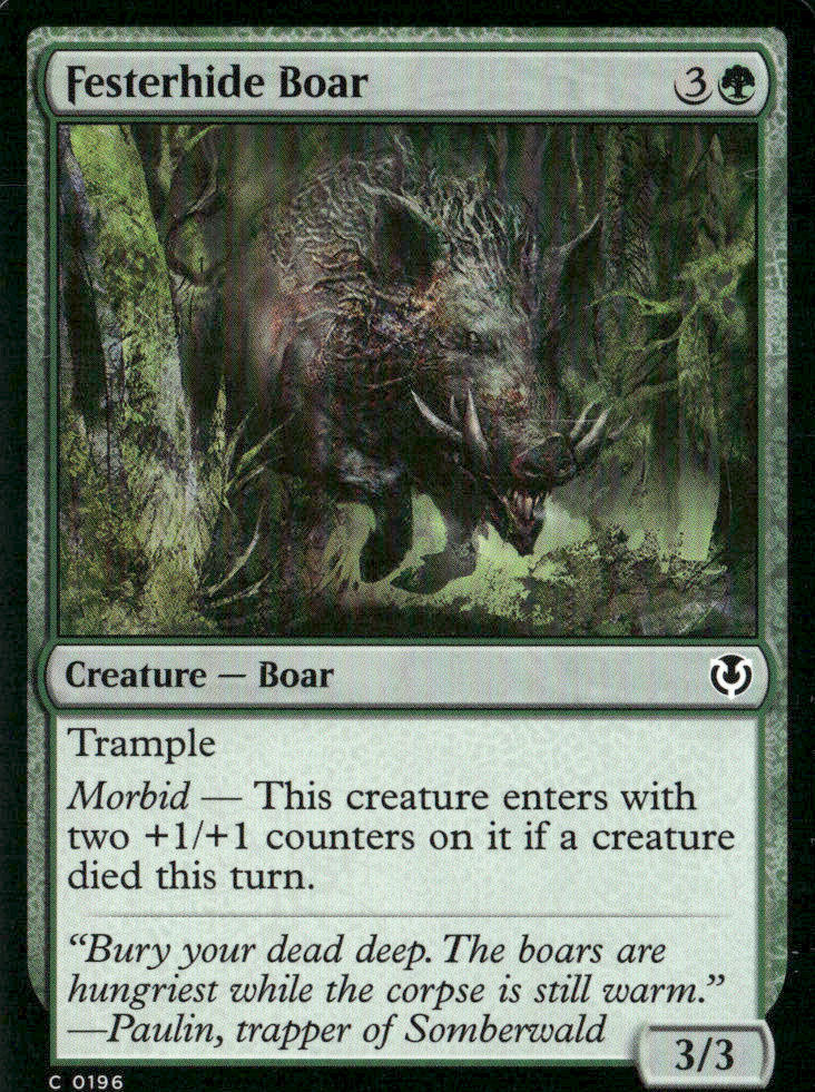 Festerhide Boar Innistrad Remastered #196 Common