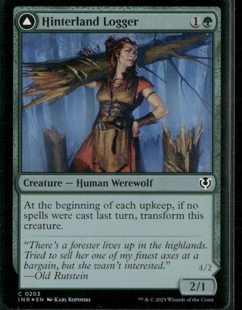 Hinterland Logger Innistrad Remastered #203 Common Foil