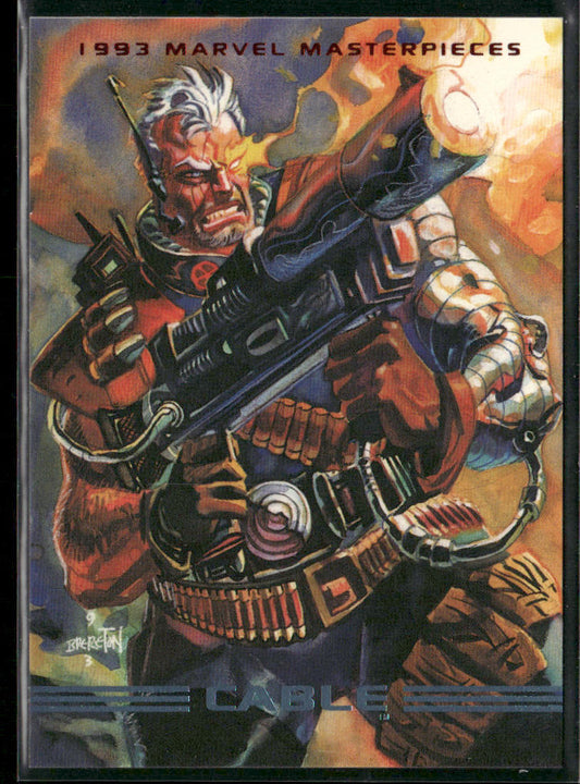 Cable 1993 SkyBox Marvel Masterpieces #18