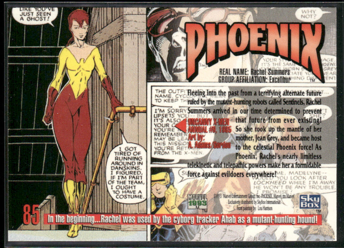 Phoenix 1993 SkyBox Marvel Masterpieces #85