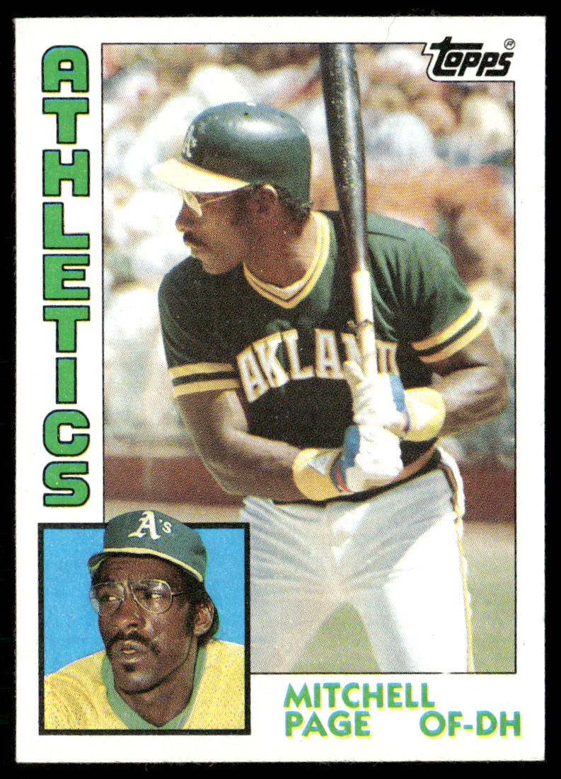 Mitchell Page 1984 Topps #414 Oakland Athletics
