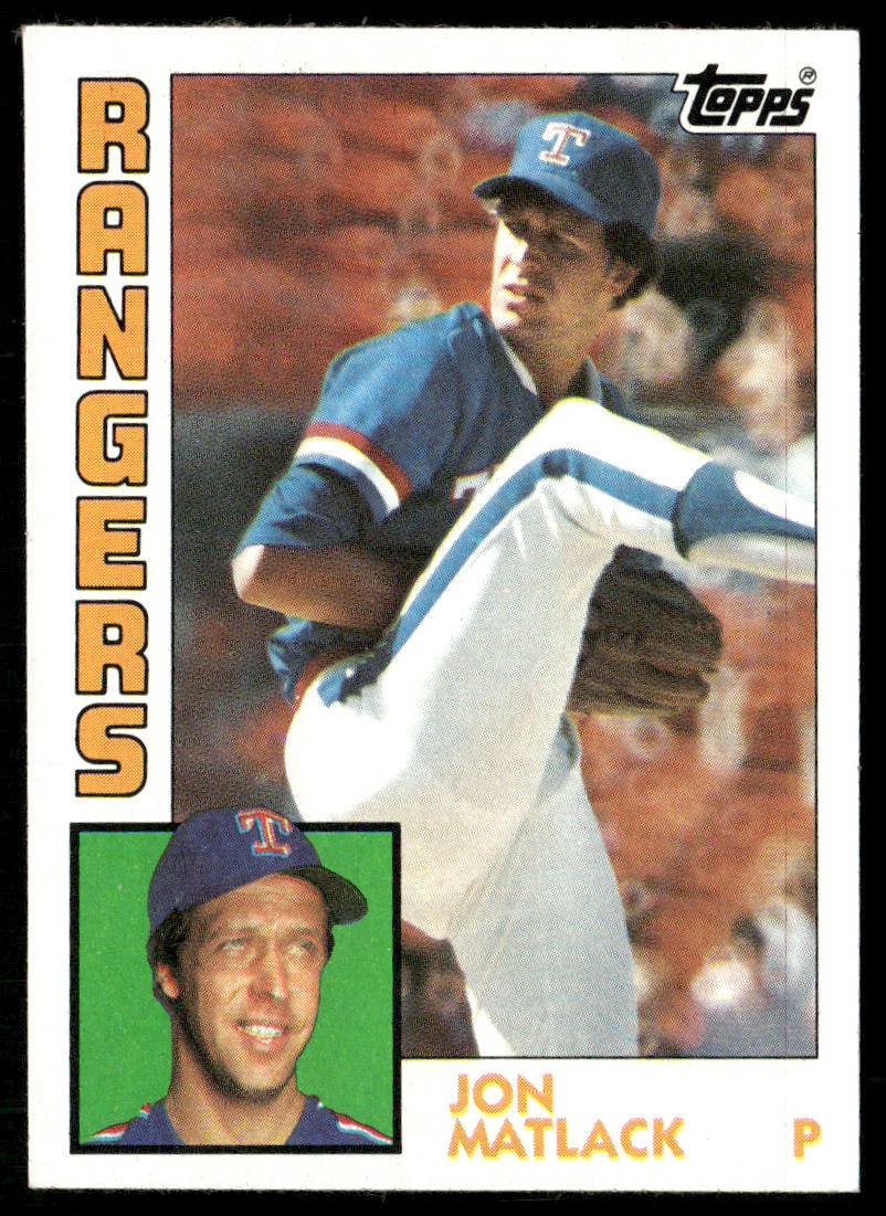 Jon Matlack 1984 Topps #149 Texas Rangers