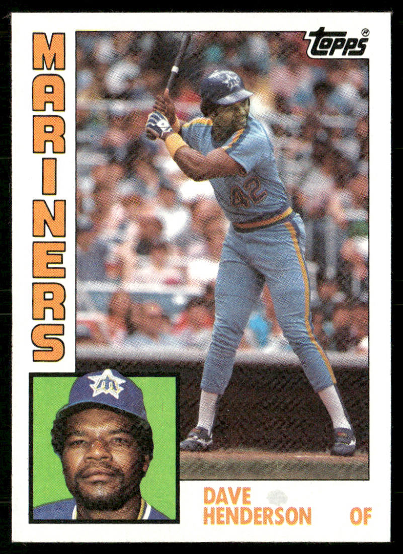 Dave Henderson 1984 Topps #154 Seattle Mariners