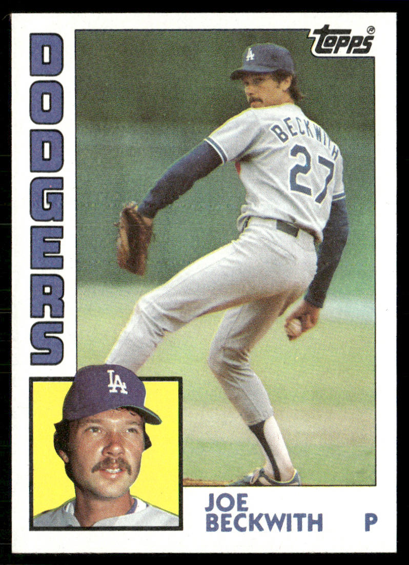 Joe Beckwith 1984 Topps #454 Los Angeles Dodgers