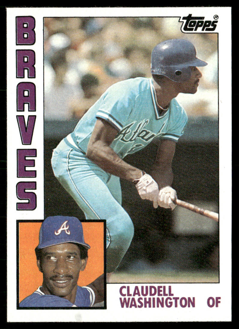 Claudell Washington 1984 Topps #410 Atlanta Braves