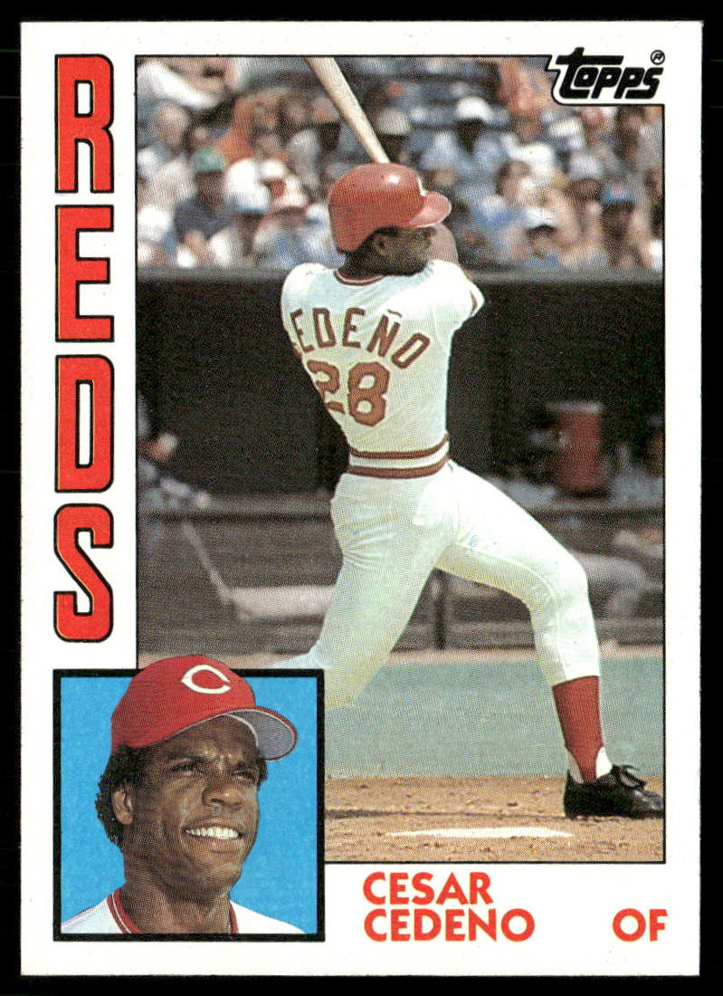 Cesar Cedeno 1984 Topps #725 Cincinnati Reds