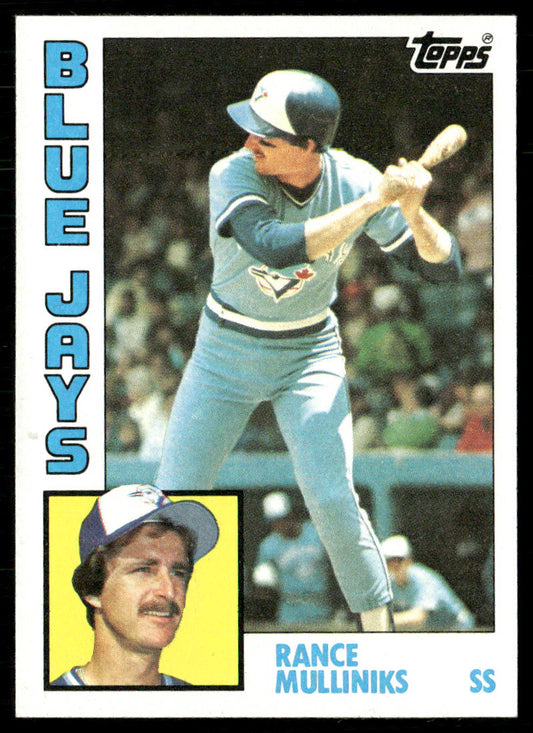 Rance Mulliniks 1984 Topps #762 Toronto Blue Jays