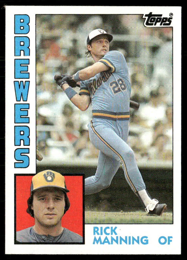Rick Manning 1984 Topps #128 Milwaukee Brewers