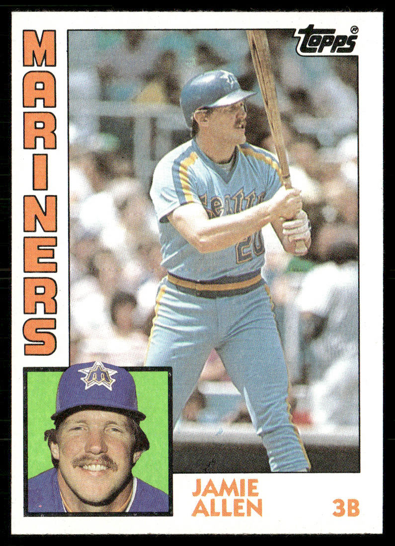 Jamie Allen 1984 Topps #744 RC Seattle Mariners