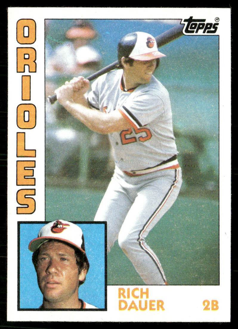 Rich Dauer 1984 Topps #723 Baltimore Orioles