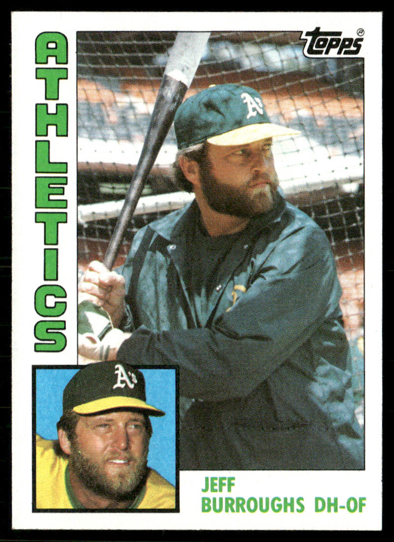 Jeff Burroughs 1984 Topps #354 Oakland Athletics