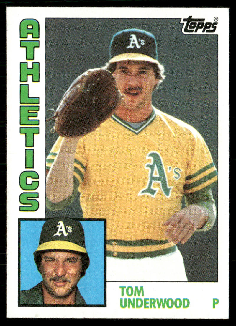 Tom Underwood 1984 Topps #642 Oakland Athletics