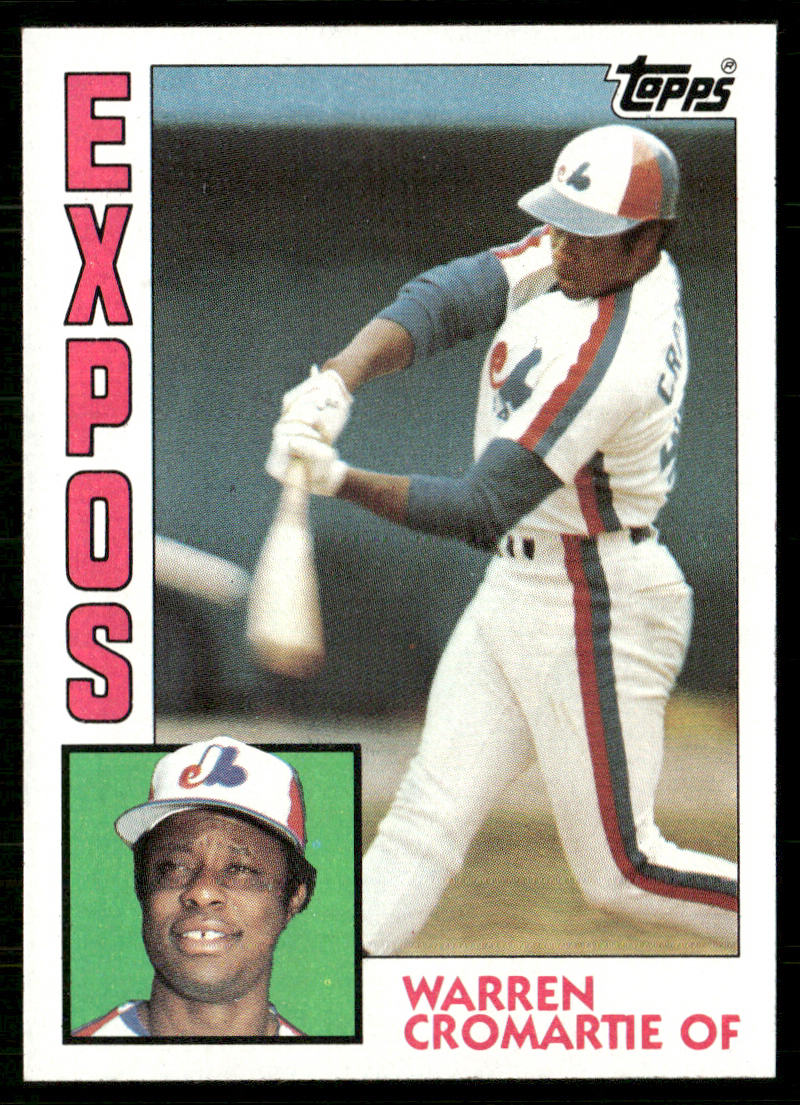 Warren Cromartie 1984 Topps #287 Montreal Expos