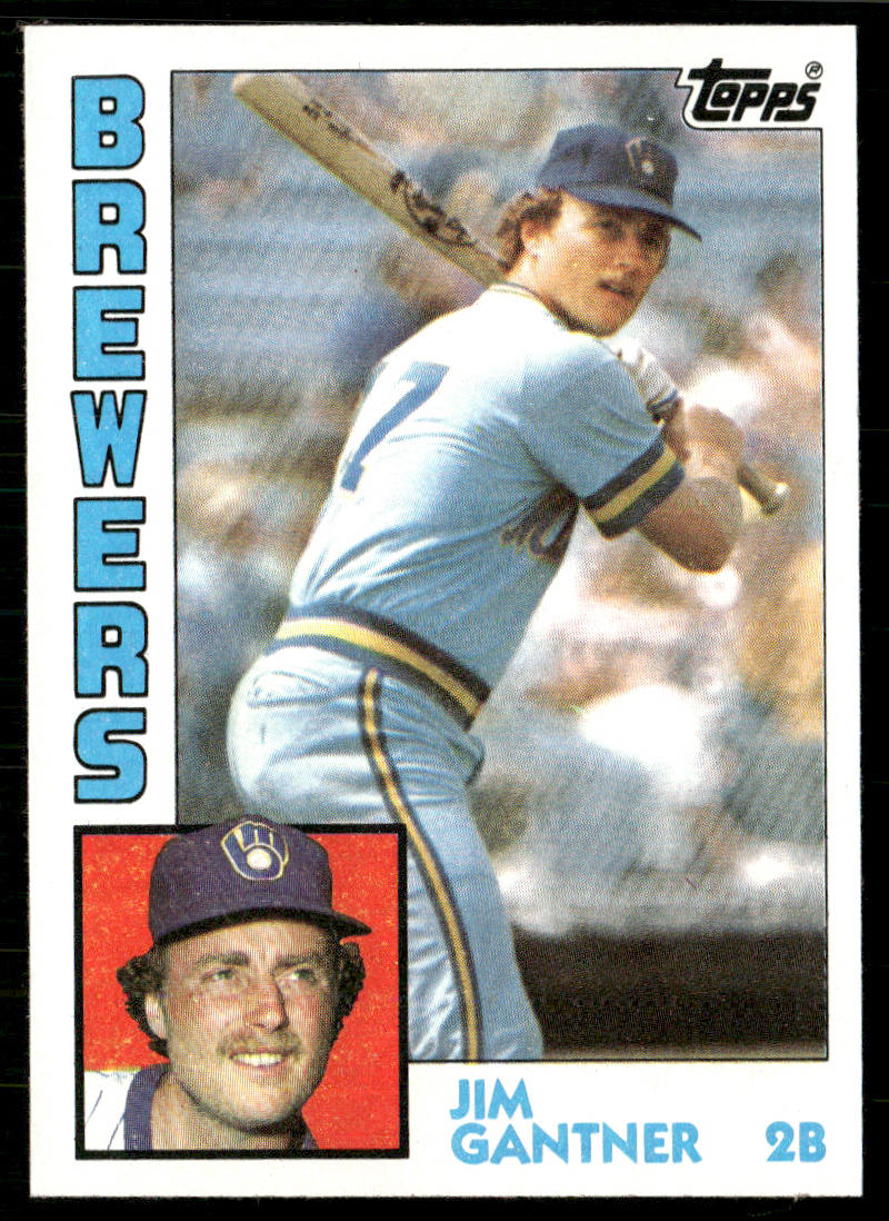 Jim Gantner 1984 Topps #298 Milwaukee Brewers