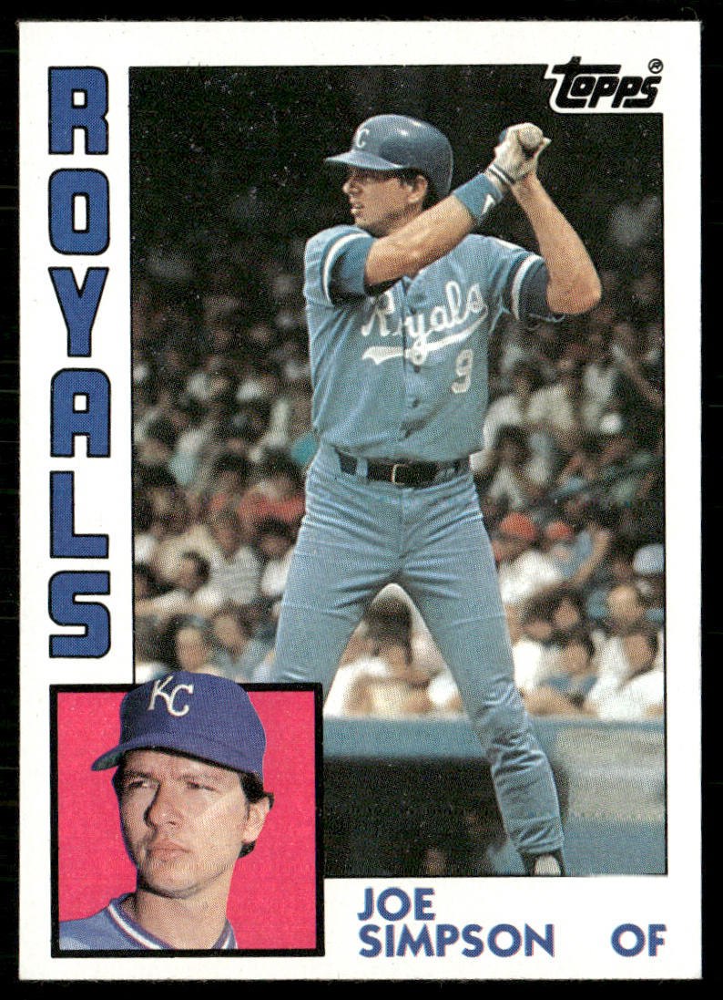Joe Simpson 1984 Topps #219 Kansas City Royals