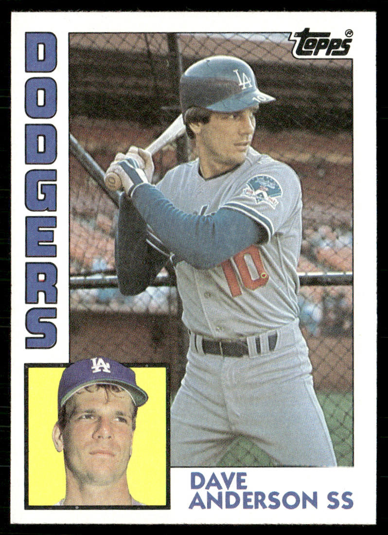Dave Anderson 1984 Topps #376 RC Los Angeles Dodgers