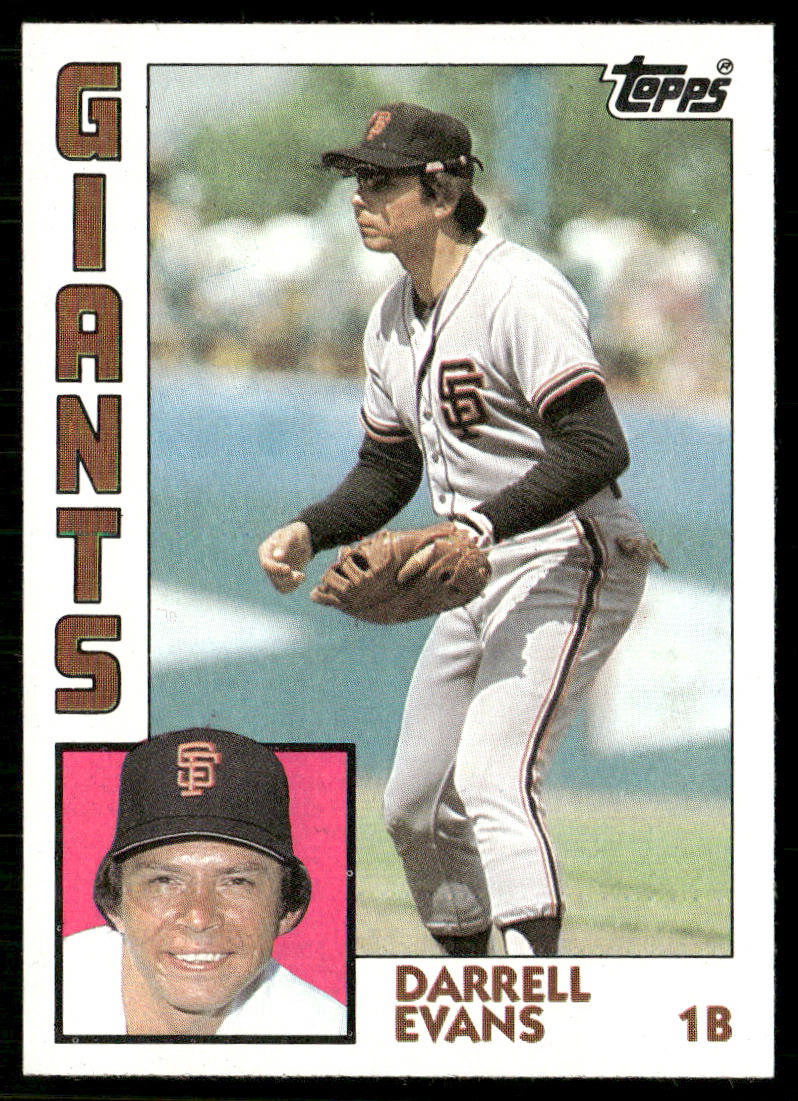 Darrell Evans 1984 Topps #325 San Francisco Giants