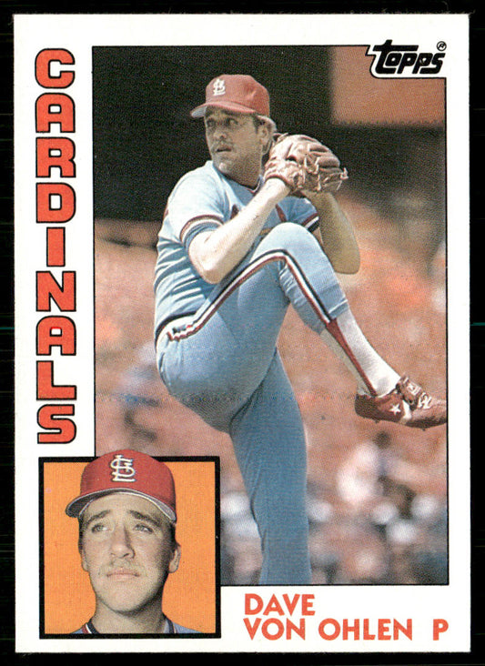 Dave Von Ohlen 1984 Topps #489 RC St. Louis Cardinals