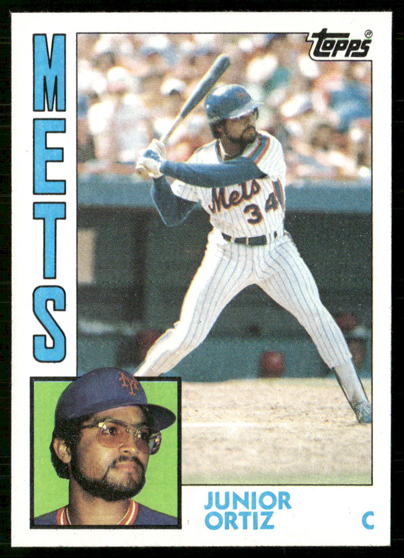 Junior Ortiz 1984 Topps #161 RC New York Mets