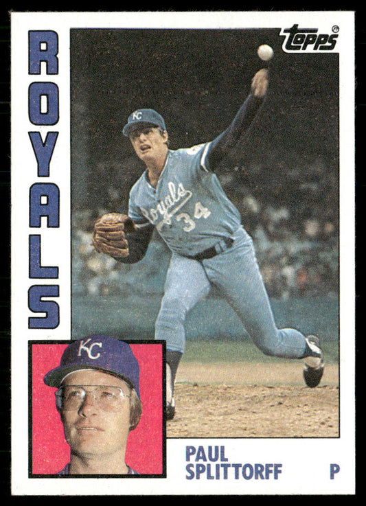 Paul Splittorff 1984 Topps #52 Kansas City Royals