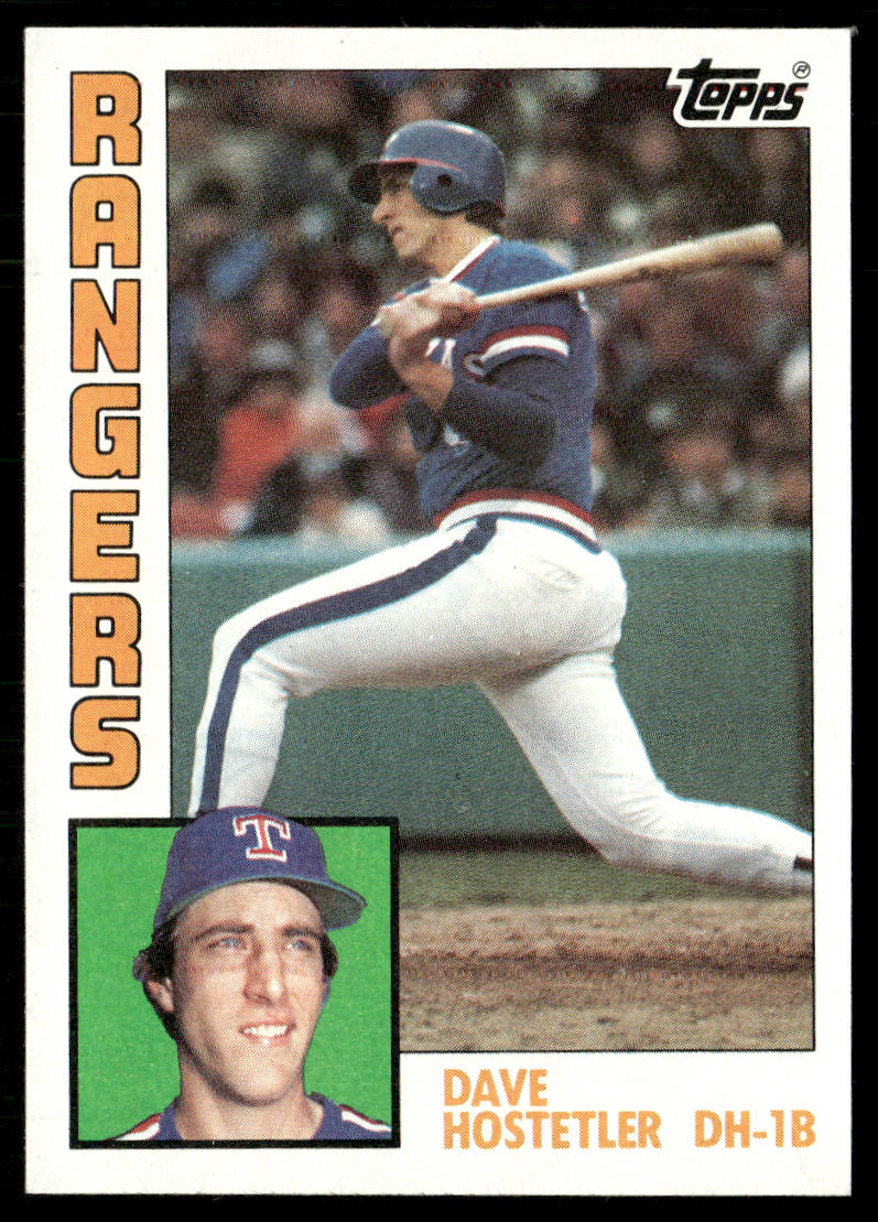 Dave Hostetler 1984 Topps #62 Texas Rangers
