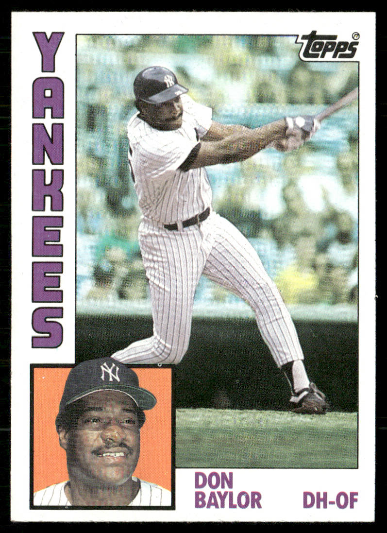 Don Baylor 1984 Topps #335 New York Yankees