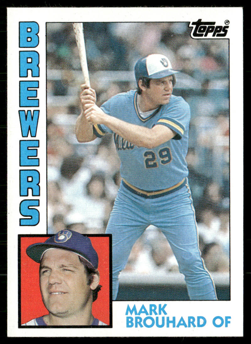 Mark Brouhard 1984 Topps #528 Milwaukee Brewers