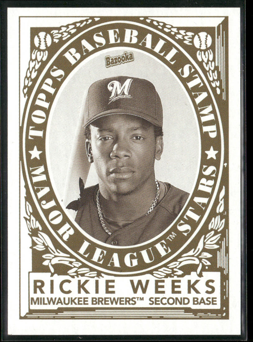 Rickie Weeks 2006 Bazooka Stamps #29 Milwaukee Brewers