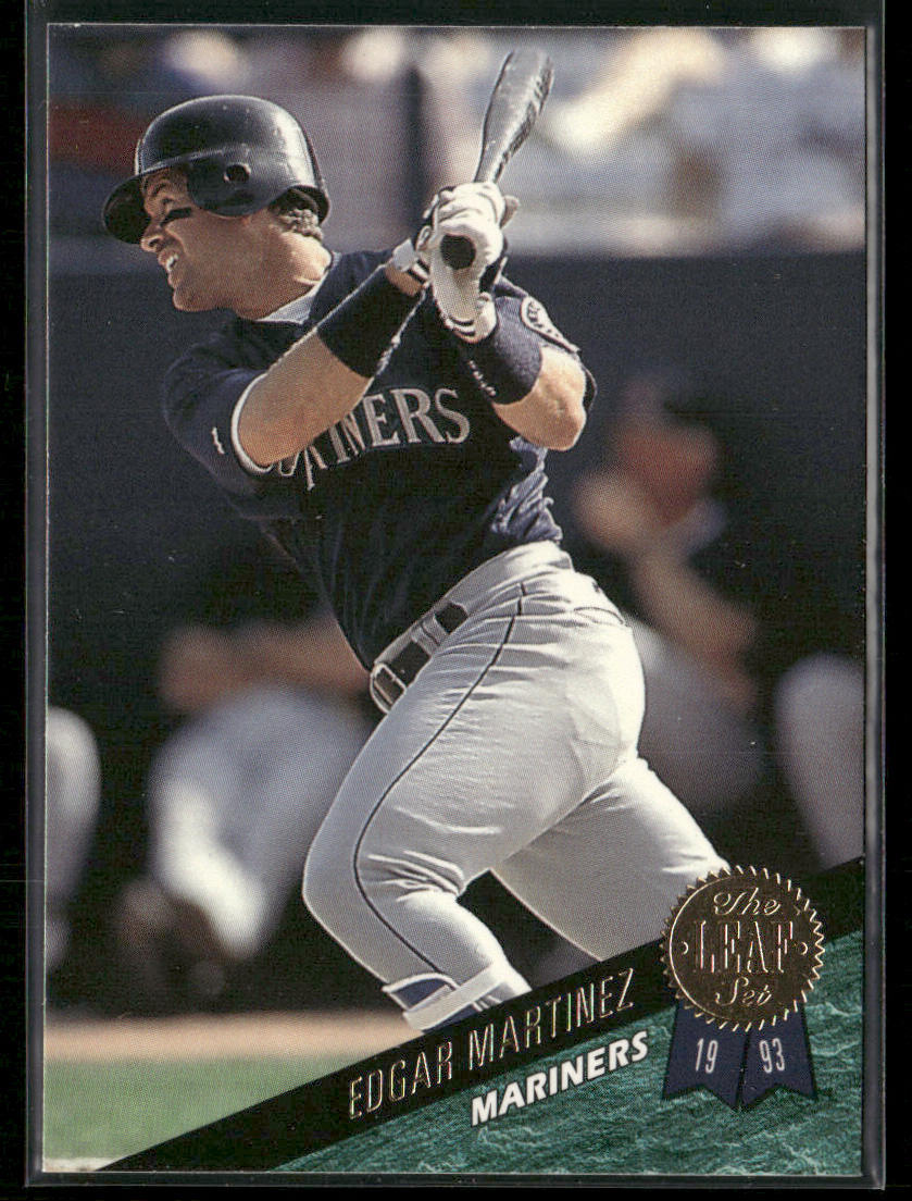 Edgar Martinez 1993 Leaf #386 Seattle Mariners