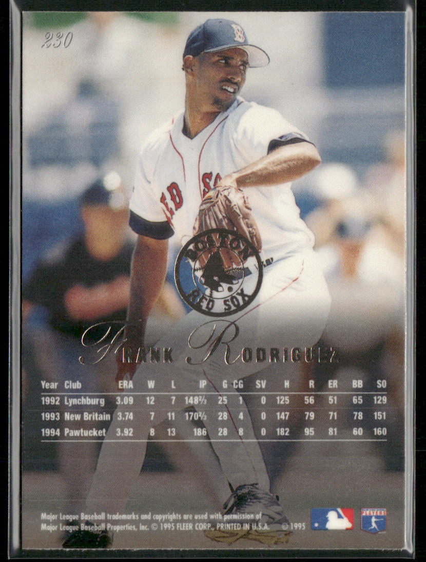 Frank Rodriguez 1995 Flair #230 Boston Red Sox