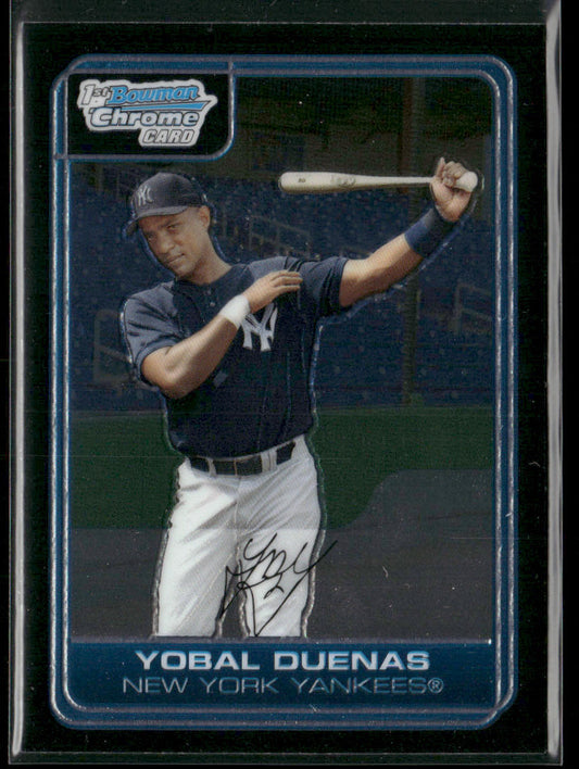 Yobal Duenas 2006 Bowman Chrome Prospects #BC80 New York Yankees