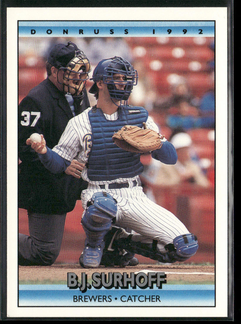 B.J. Surhoff 1992 Donruss #70 Milwaukee Brewers