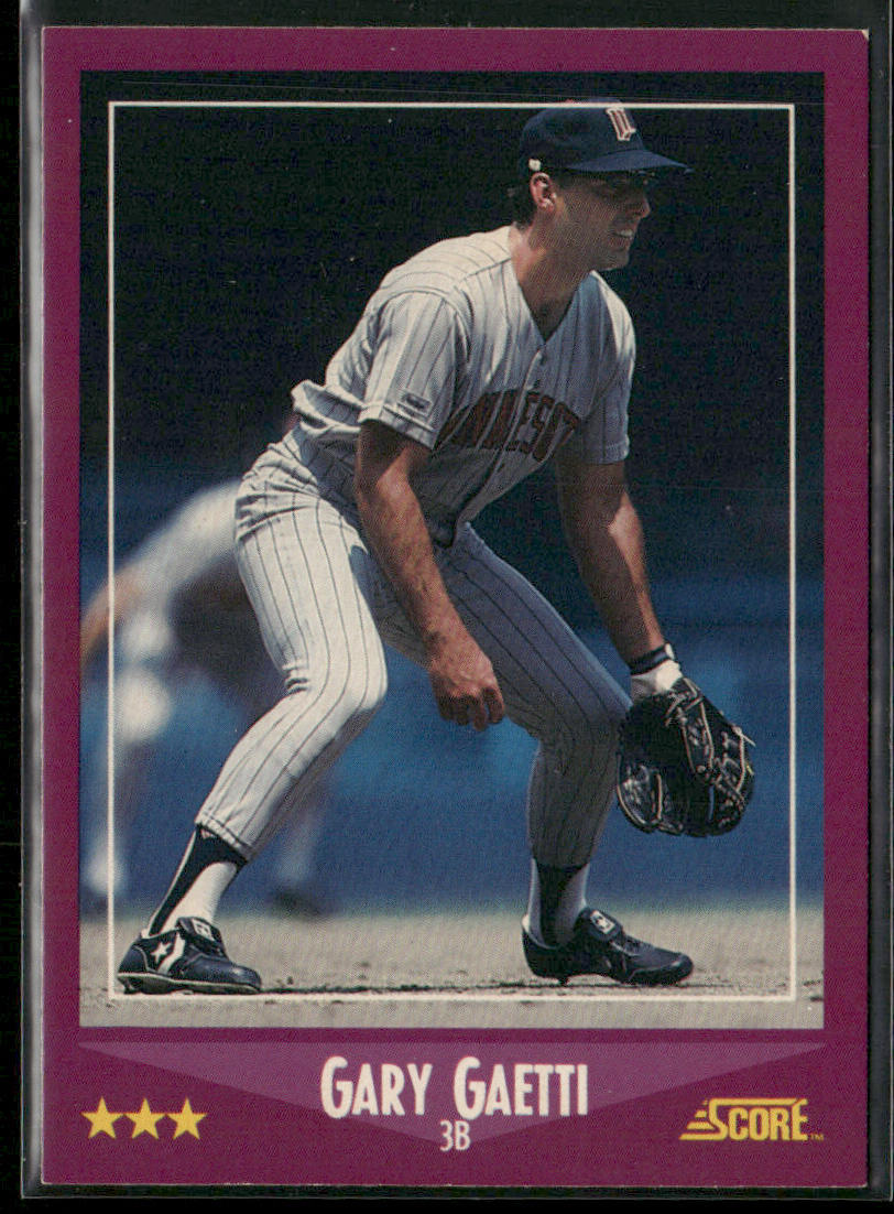 Gary Gaetti 1988 Score #62 Minnesota Twins front