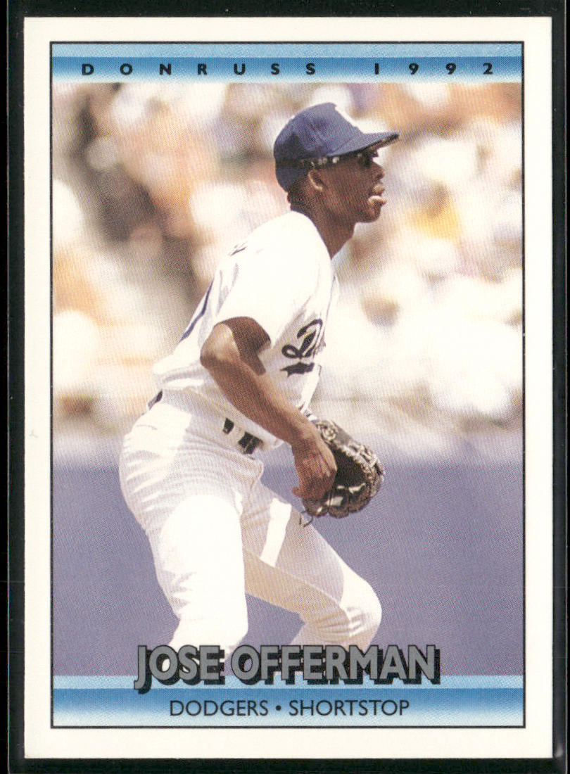 Jose Offerman 1992 Donruss #721 Los Angeles Dodgers
