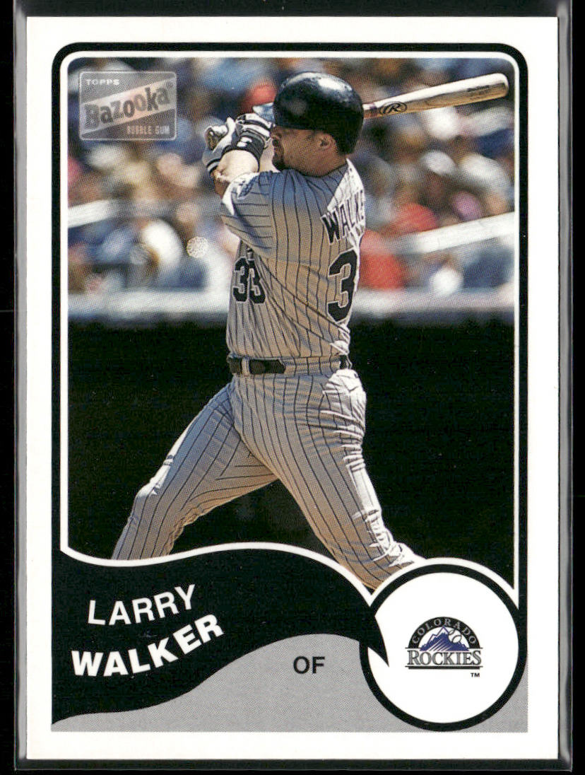 Larry Walker 2003 Bazooka Minis #60 Colorado Rockies
