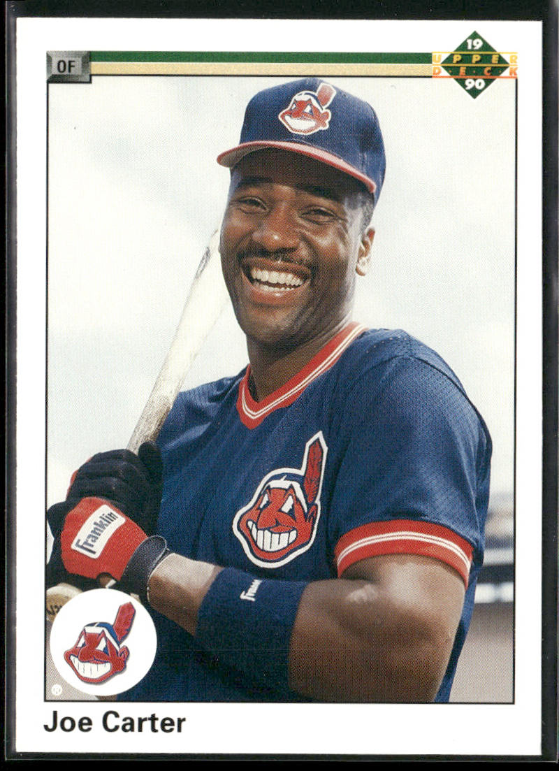 Joe Carter 1990 Upper Deck #375 Cleveland Indians front