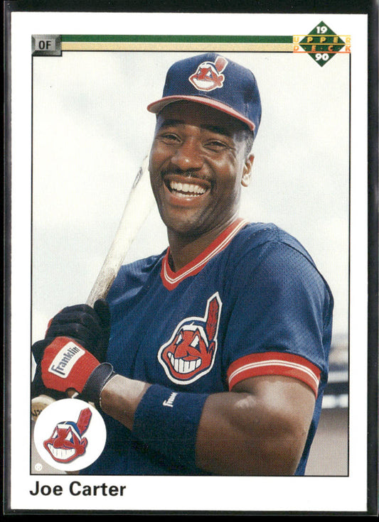 Joe Carter 1990 Upper Deck #375 Cleveland Indians front