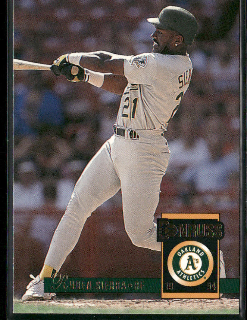 Ruben Sierra 1994 Donruss #33 Oakland Athletics