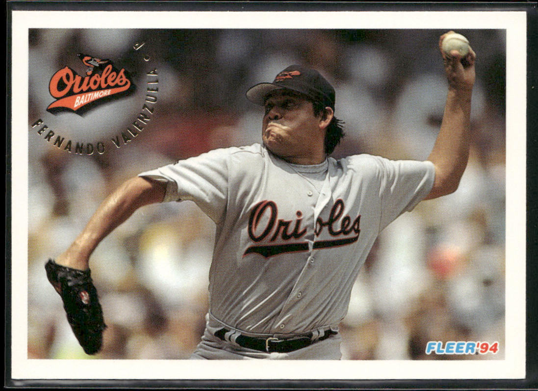 Fernando Valenzuela 1994 Fleer #22 Baltimore Orioles