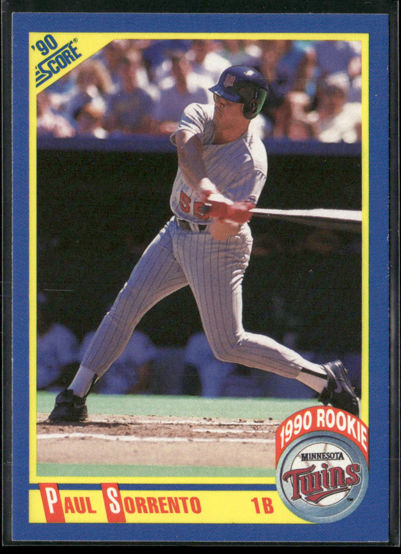 Paul Sorrento 1990 Score #647 RC Minnesota Twins