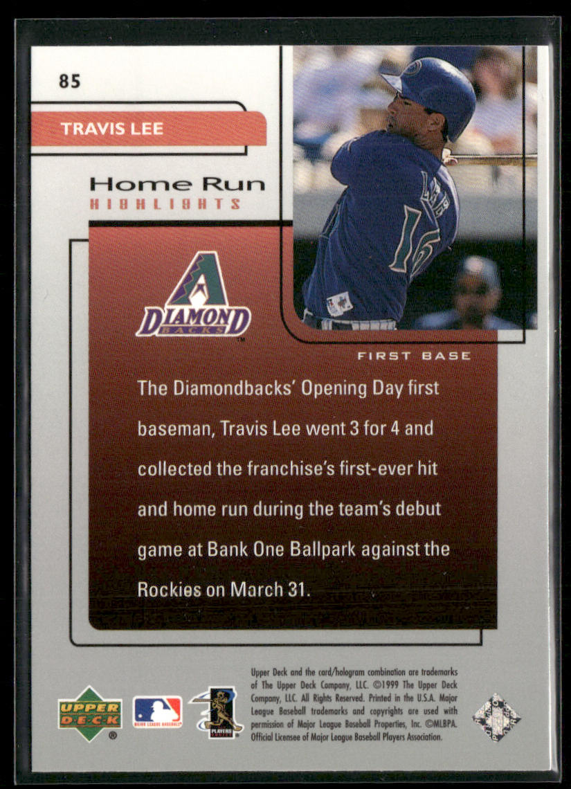 Travis Lee 1999 Upper Deck Challengers for 70 #85 Arizona Diamondbacks