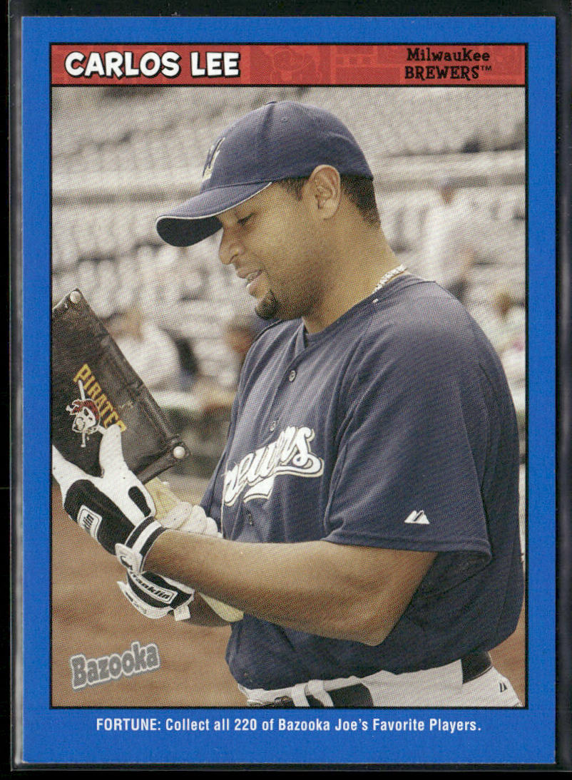 Carlos Lee 2006 Bazooka Blue Fortune #151 Milwaukee Brewers