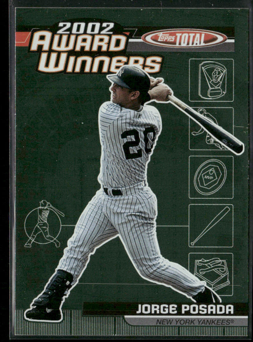Jorge Posada 2003 Topps Total Award Winners #AW18 New York Yankees