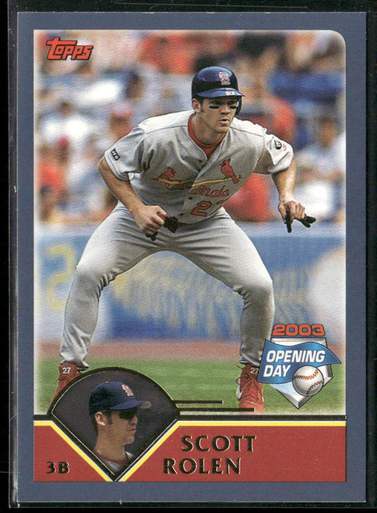 Scott Rolen 2003 Topps Opening Day #26 St. Louis Cardinals