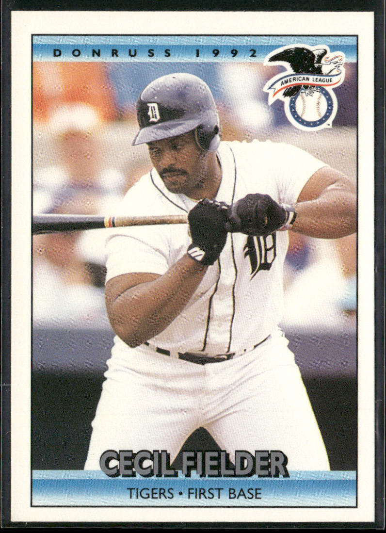 Cecil Fielder 1992 Donruss #27b Detroit Tigers
