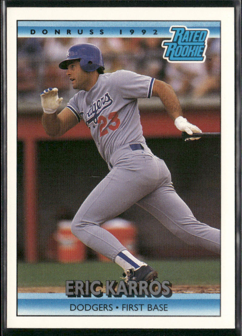 Eric Karros 1992 Donruss #16 Los Angeles Dodgers front