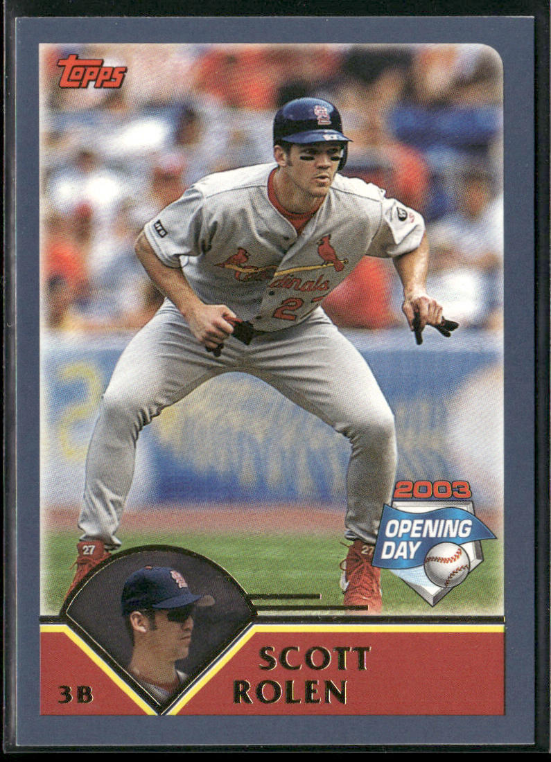 Scott Rolen 2003 Topps Opening Day #26 St. Louis Cardinals front