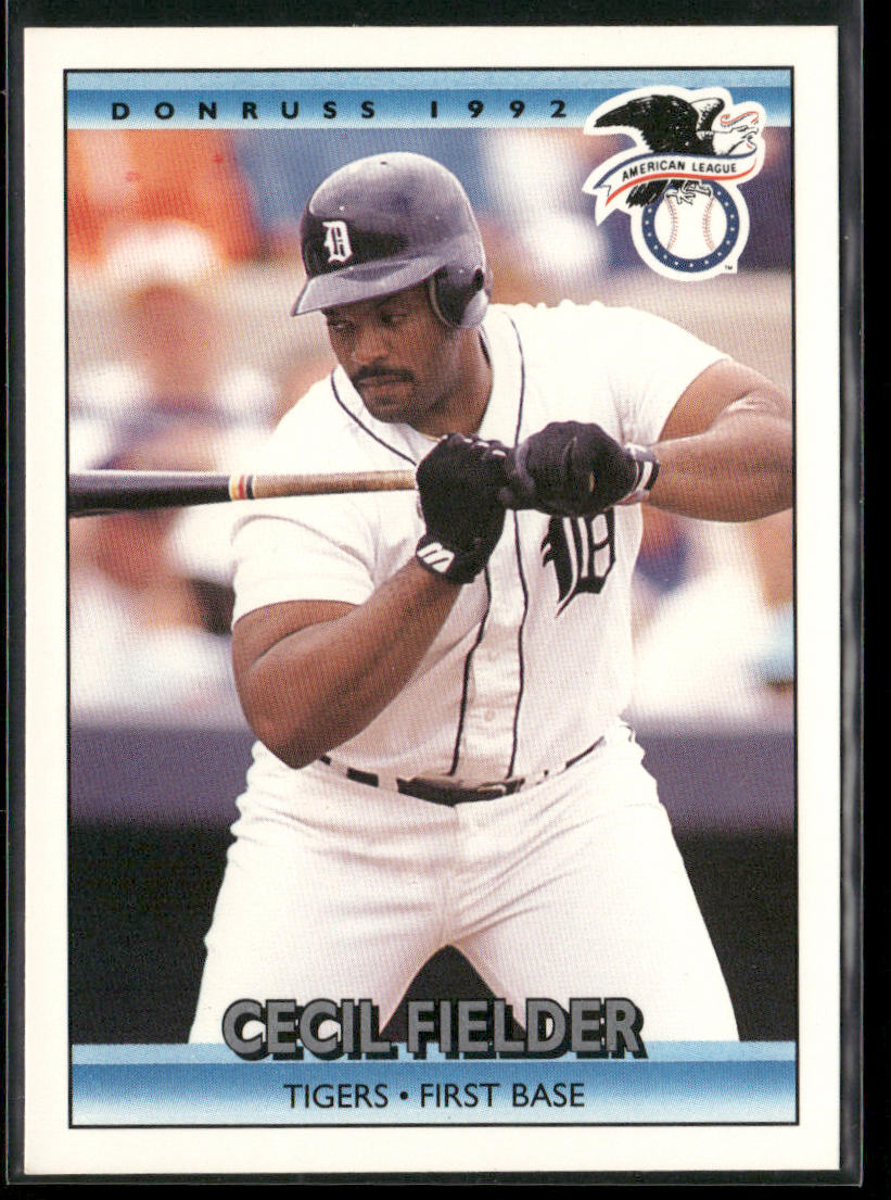 Cecil Fielder 1992 Donruss #27b Detroit Tigers front